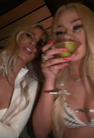 4. Hot Tana Mongeau Shows Cleavage in Bikini Top