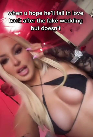 1. Sexy Tana Mongeau in Black Mini Bikini