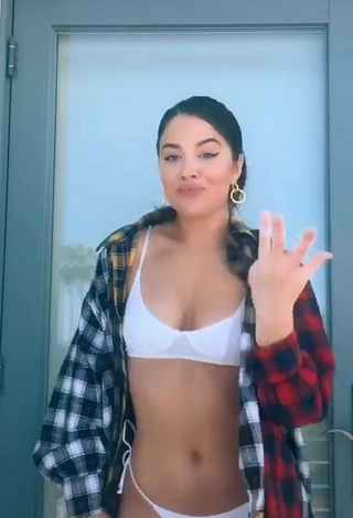 3. Sexy Tessa Brooks in White Bikini and Bouncing Boobs