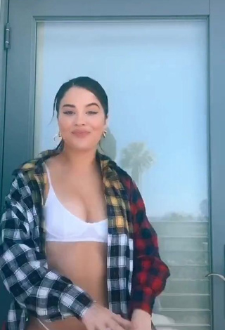 4. Sexy Tessa Brooks in White Bikini and Bouncing Boobs