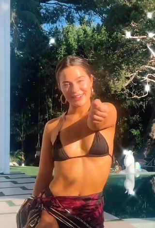 4. Hot Tessa Brooks in Black Bikini