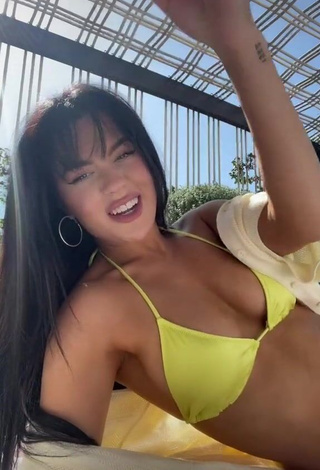 3. Desirable Tessa Brooks in Yellow Bikini