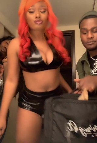 4. Hot Megan Thee Stallion Shows Cleavage