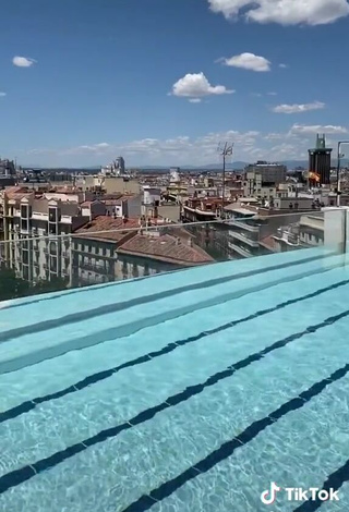 Alluring Aitana & Paula Etxeberria in Erotic Green Bikini at the Swimming Pool