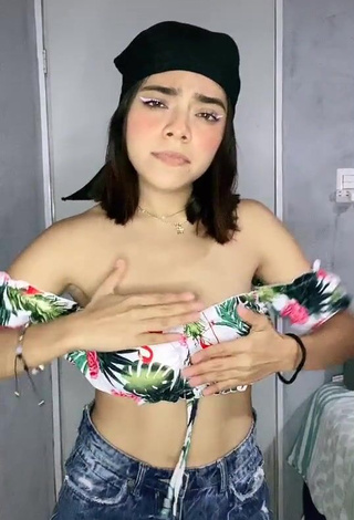 4. Sweet Zacil Jimenez in Cute Crop Top and Bouncing Boobs