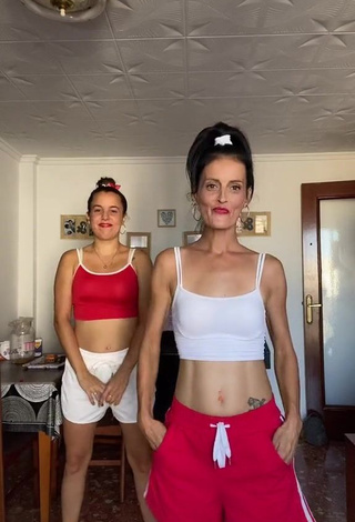 1. Sexy Romi & Angeles Mengual in Crop Top