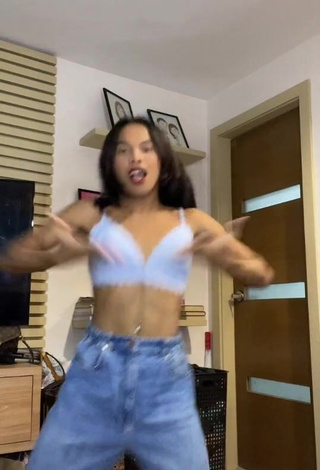 4. Sexy Awra Briguela in White Crop Top