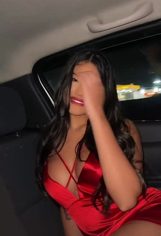 4. Hot Ayarla Souza in Red Dress