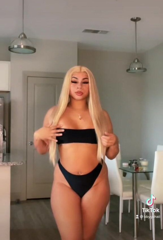 4. Beautiful BbygShai in Sexy Black Bikini