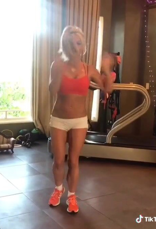 4. Hot Britney Spears in Orange Crop Top