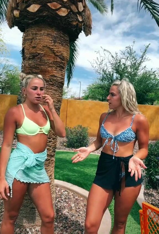 4. Cute Hanna & Haley Cavinder in Bikini Top