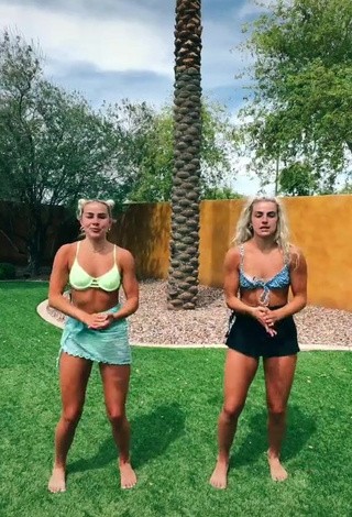 1. Hot Hanna & Haley Cavinder in Bikini Top