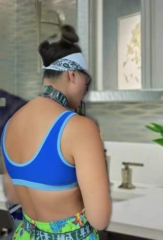 4. Sexy Melissa Ong in Blue Crop Top