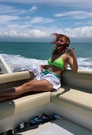 3. Sexy Dani Russo in Bikini Top on a Boat