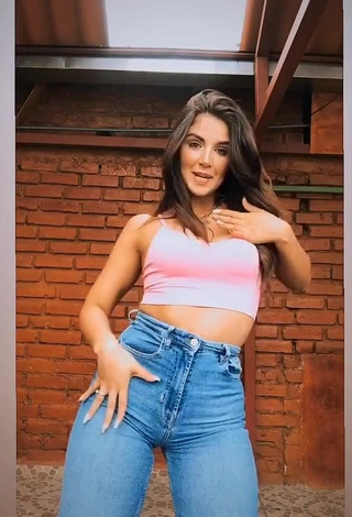 3. Sexy Dayanara Peralta in Pink Crop Top